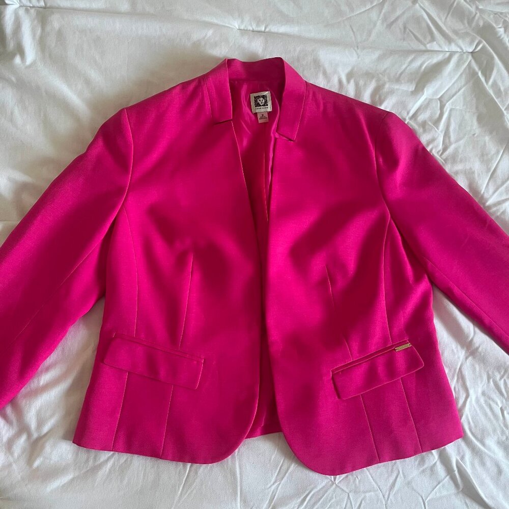 Anne Klein Pink Blazer Suit Jacket - Medium
